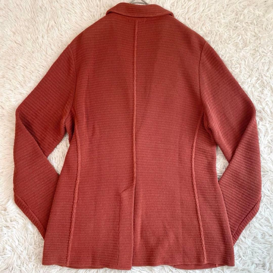 【極美品】ラルディーニ ニットテーラードジャケット ストレッチ ブートニエール