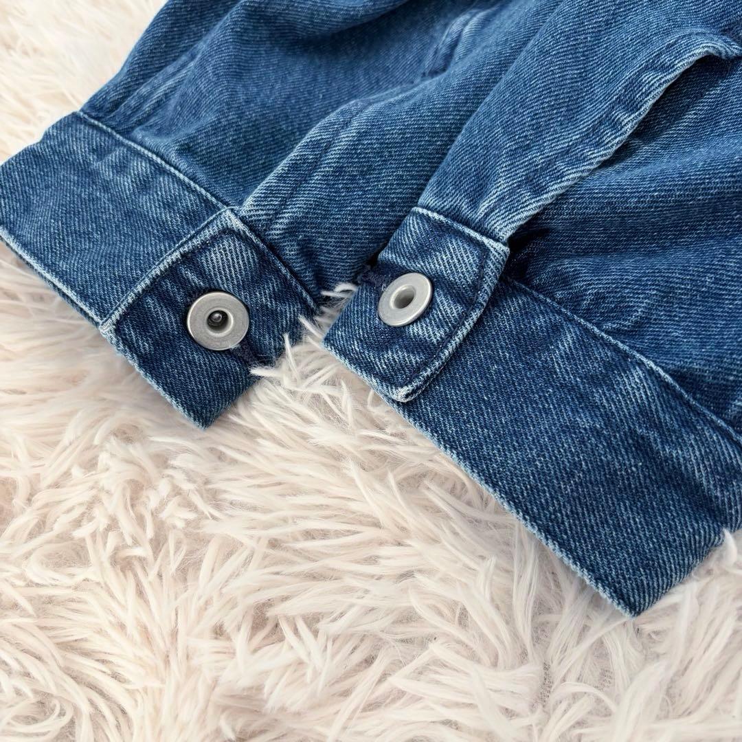 【極美品】2025年 スピックアンドスパン デニムノーカラージャケット 新作