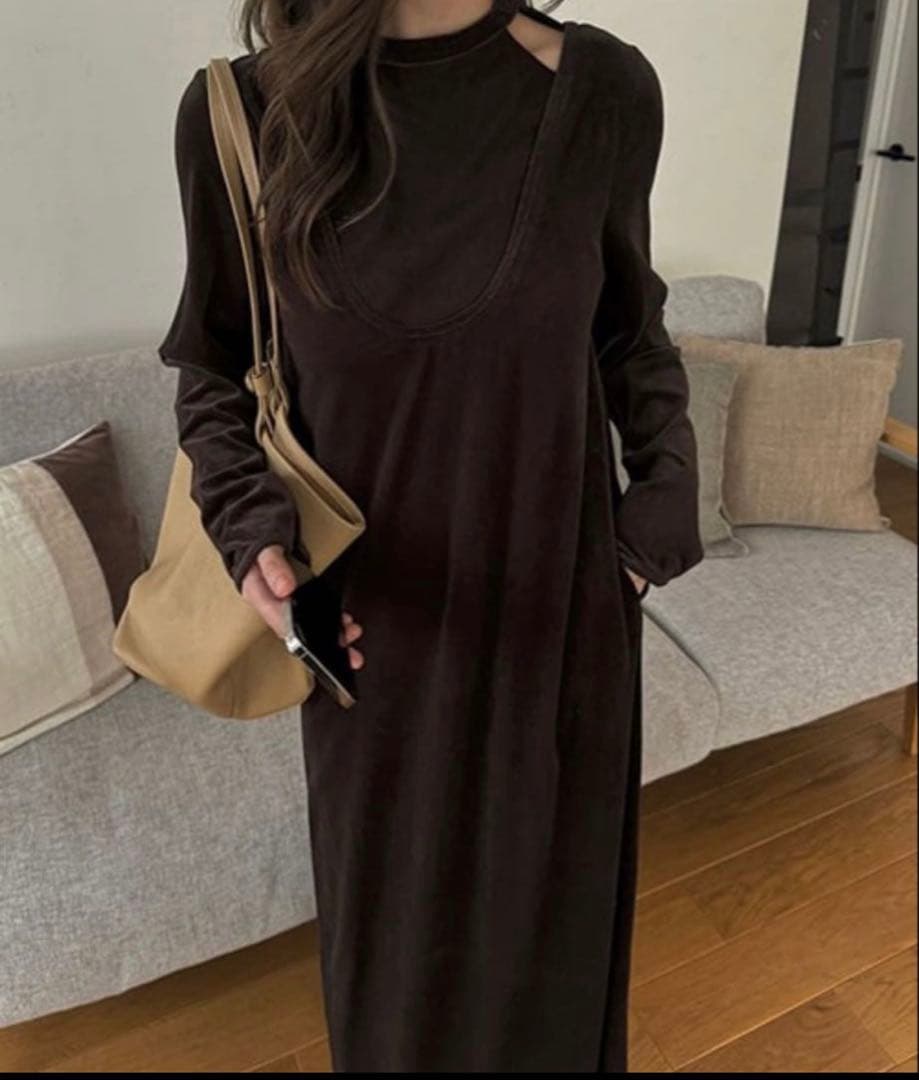 ワンピース willfully corduroy layered like velvetOP