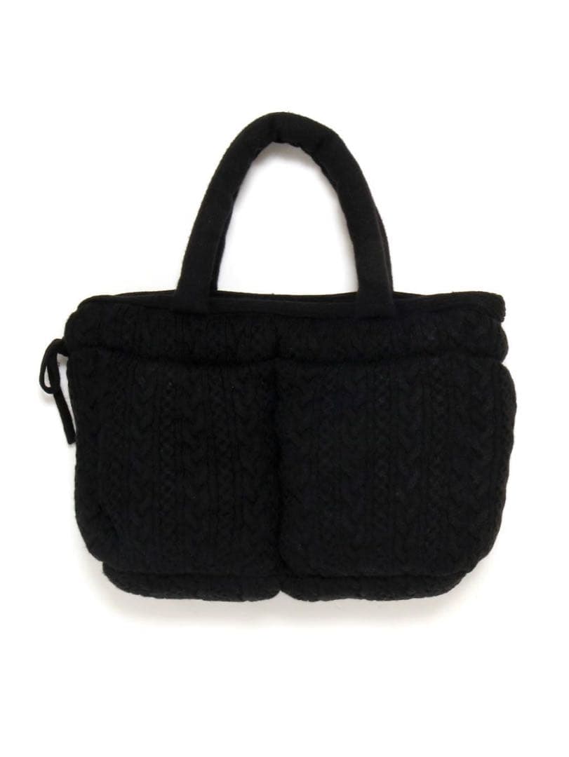 ANDMARY Mary quilting knit bag ブラック