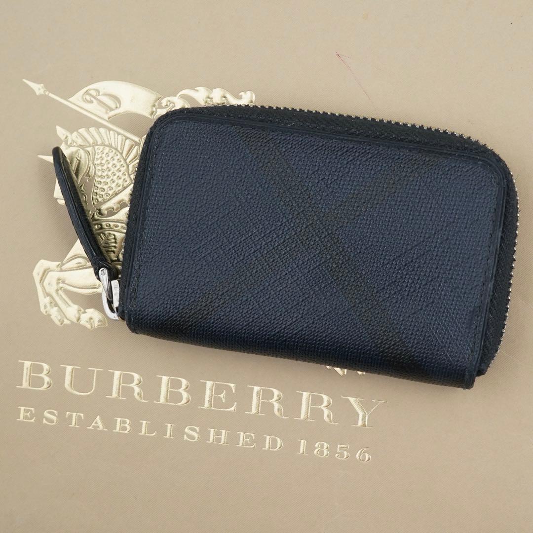 極美品　BURBERRY LONDON 小銭入れ　ケース　ノバチェック　黒