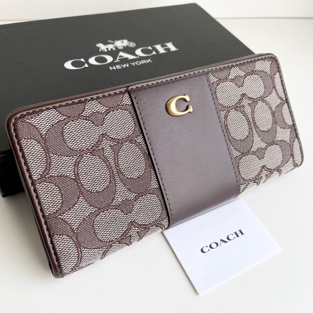 コーチ COACH 長財布 エッセンシャル スリム シグネチャー 現行品 新品