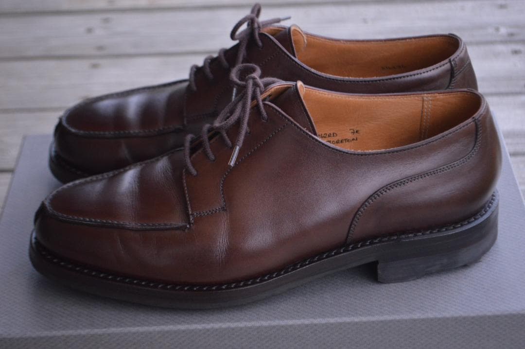 CROCKETT＆JONES　MORETON　7E　ダークブラウン　Uチップ
