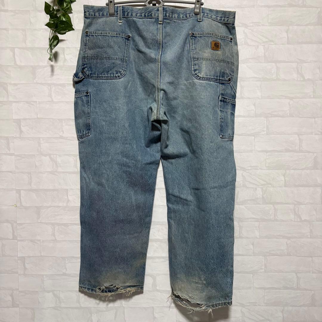 【希少】00s Carhartt ダブルニーデニムペインターパンツW44 L30