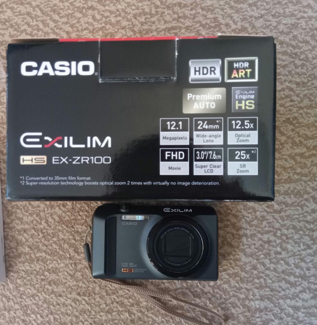 CASIO EXILIM EX-ZR100 コンパクトデジタルカメラ ブラック