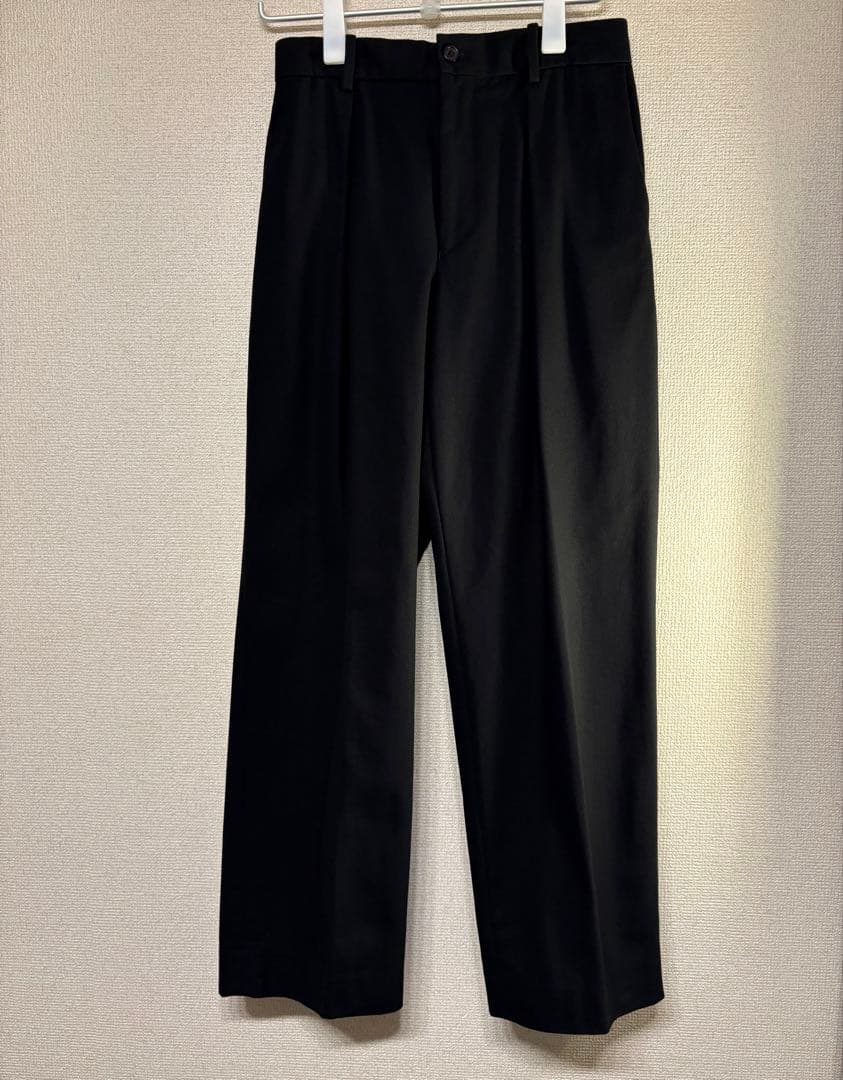 オーガニックコットン サバイバルクロス ワンタック テーパード トラウザーズ