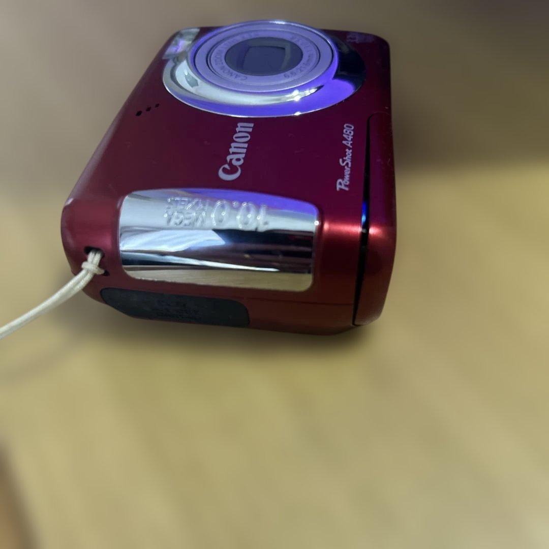 RAKUDO 专用Canon PowerShot A480 レッド 単3電池駆動