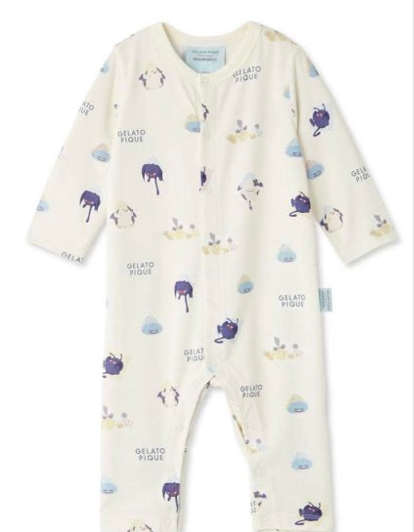 【ジェラピケ】 アソートモンスター総柄ロンパース　80サイズ