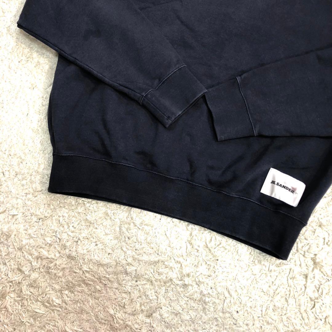 ジルサンダー JIL SANDER+ ロゴパッチスウェット ネイビー Lサイズ