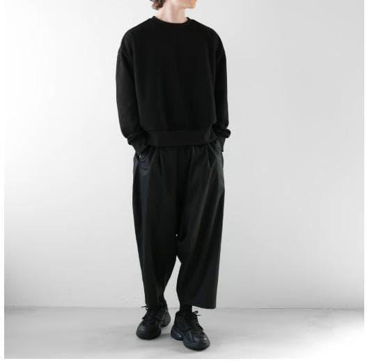 【新品未使用】CTHY ワイドサルエルアンクルパンツ ブラック　サイズ2