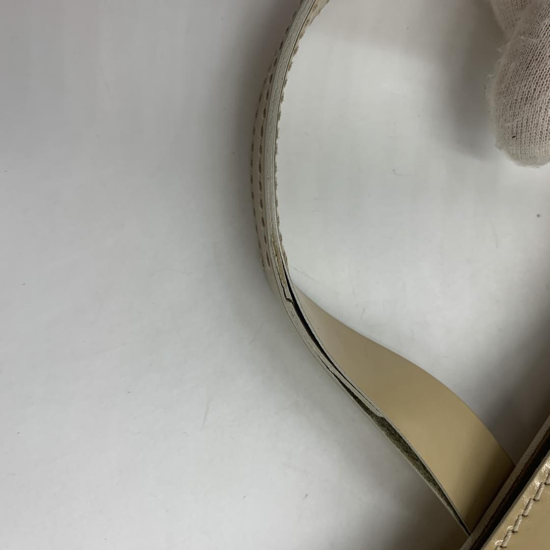 GUCCI グッチ ハンドバッグ トートバッグ エナメル ポーチ付き ベージュ