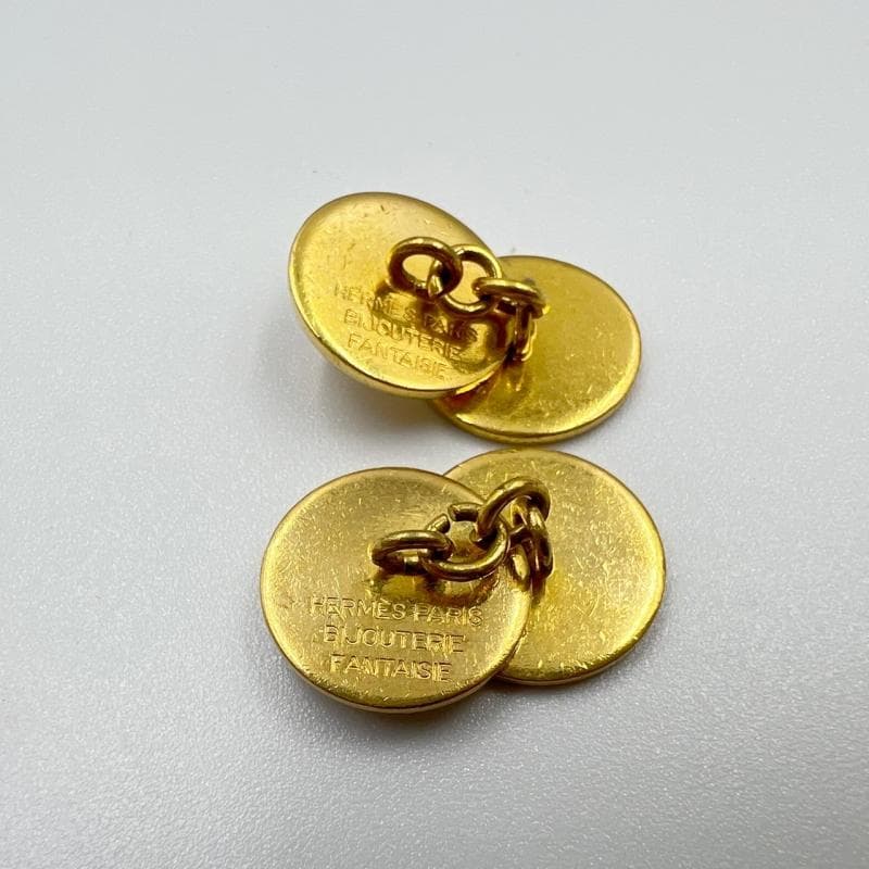 HERMES エルメス カフス セリエ ゴールド カフリンクス