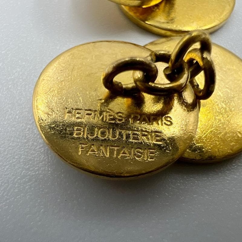 HERMES エルメス カフス セリエ ゴールド カフリンクス