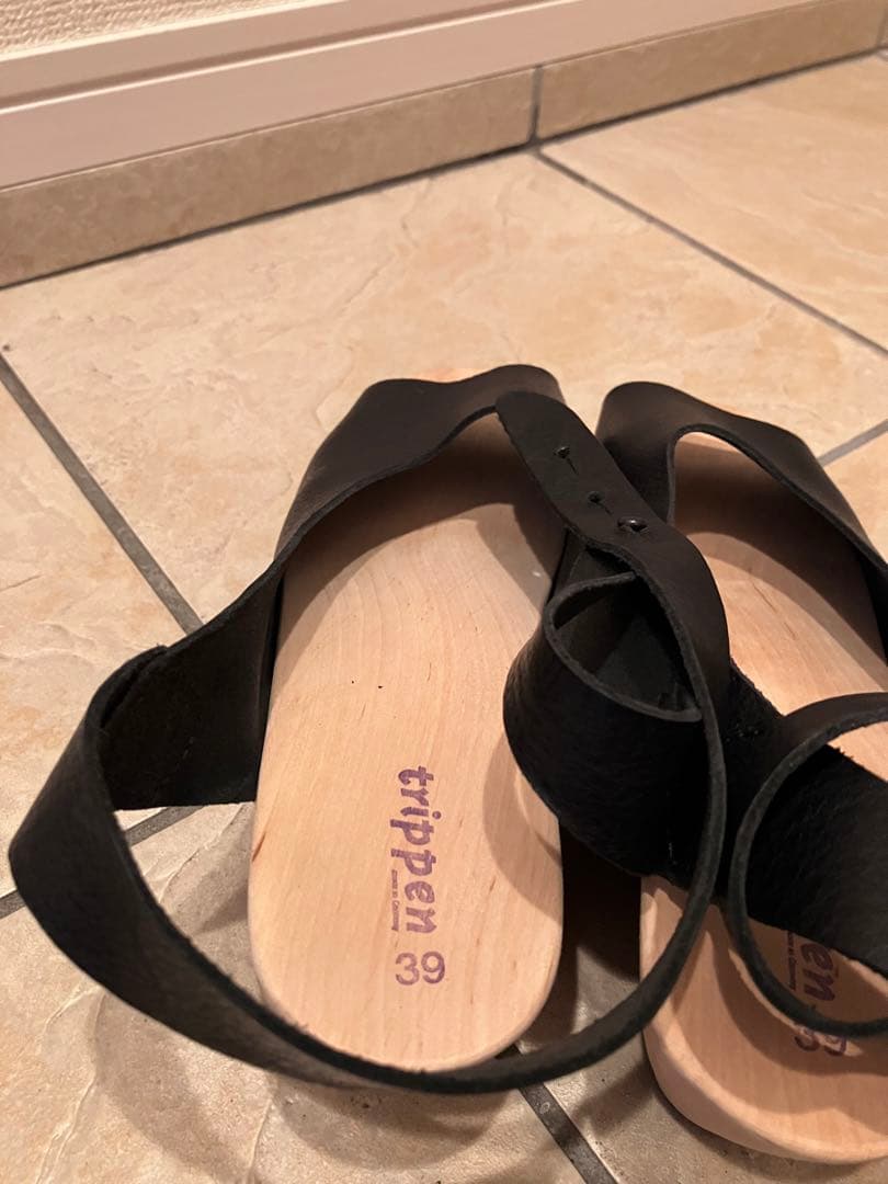 trippen トリッペン wood 革サンダル