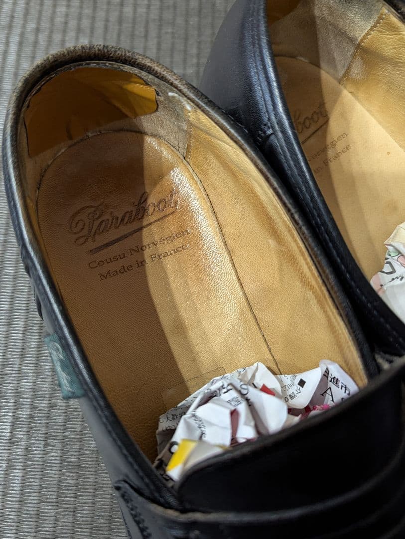 Paraboot パラブーツ ランス 革靴　ローファー　ドレス　7ハーフ 黒
