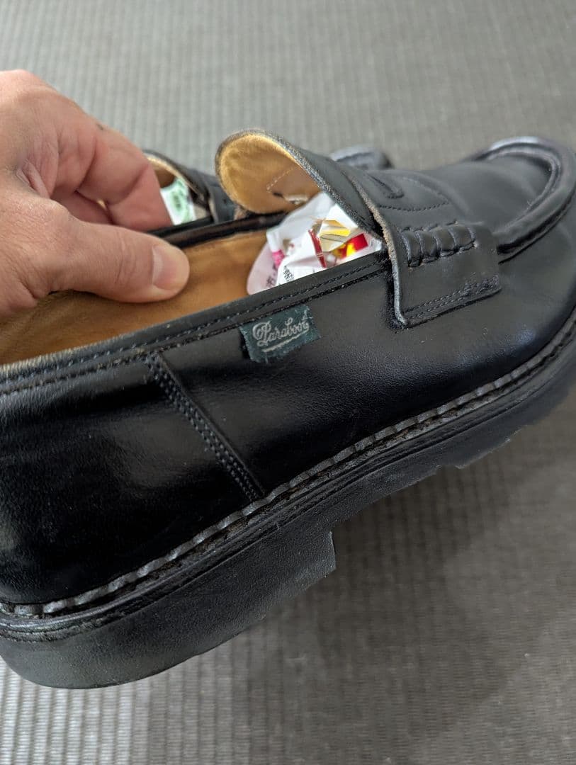 Paraboot パラブーツ ランス 革靴　ローファー　ドレス　7ハーフ 黒