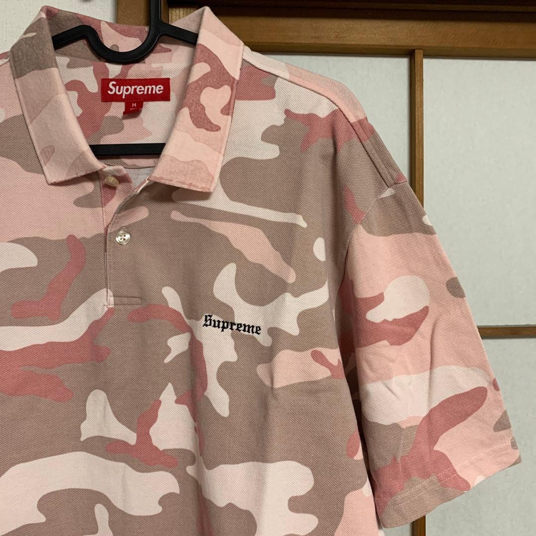 トップス Supreme washed camo polo M