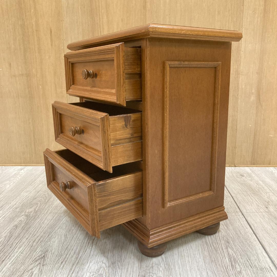 イタリア　象嵌　３段チェスト　サイドチェスト　クラシック