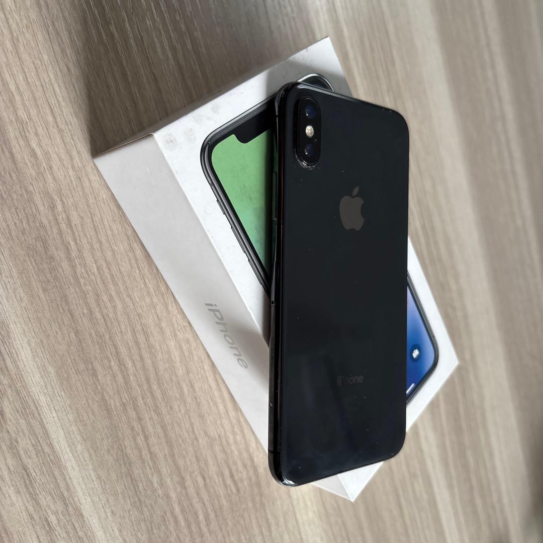 Apple iPhoneX スペースグレー　本体 箱付き