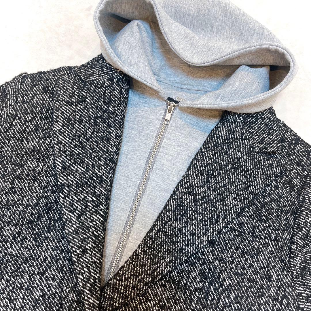 Mila Owen フードドッキングシングルブレストジャケット◇ツイード 1