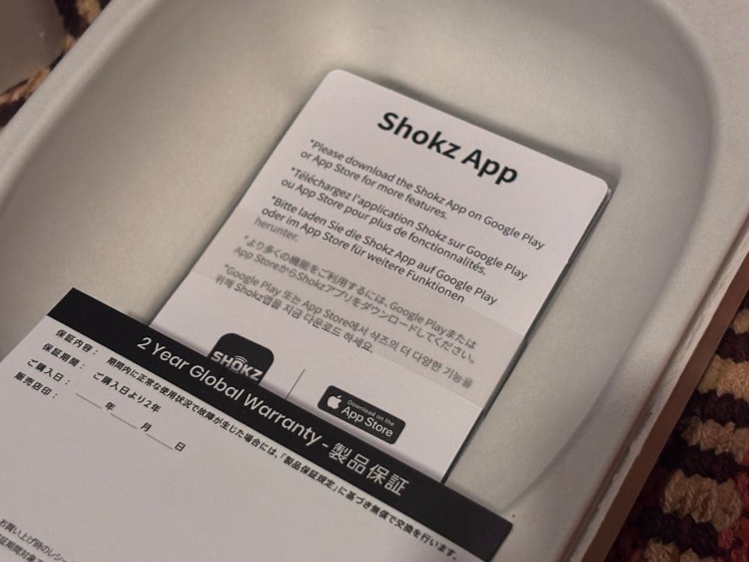 SHOKZ OPENRUN PRO 2 骨伝導イヤホン 標準サイズ