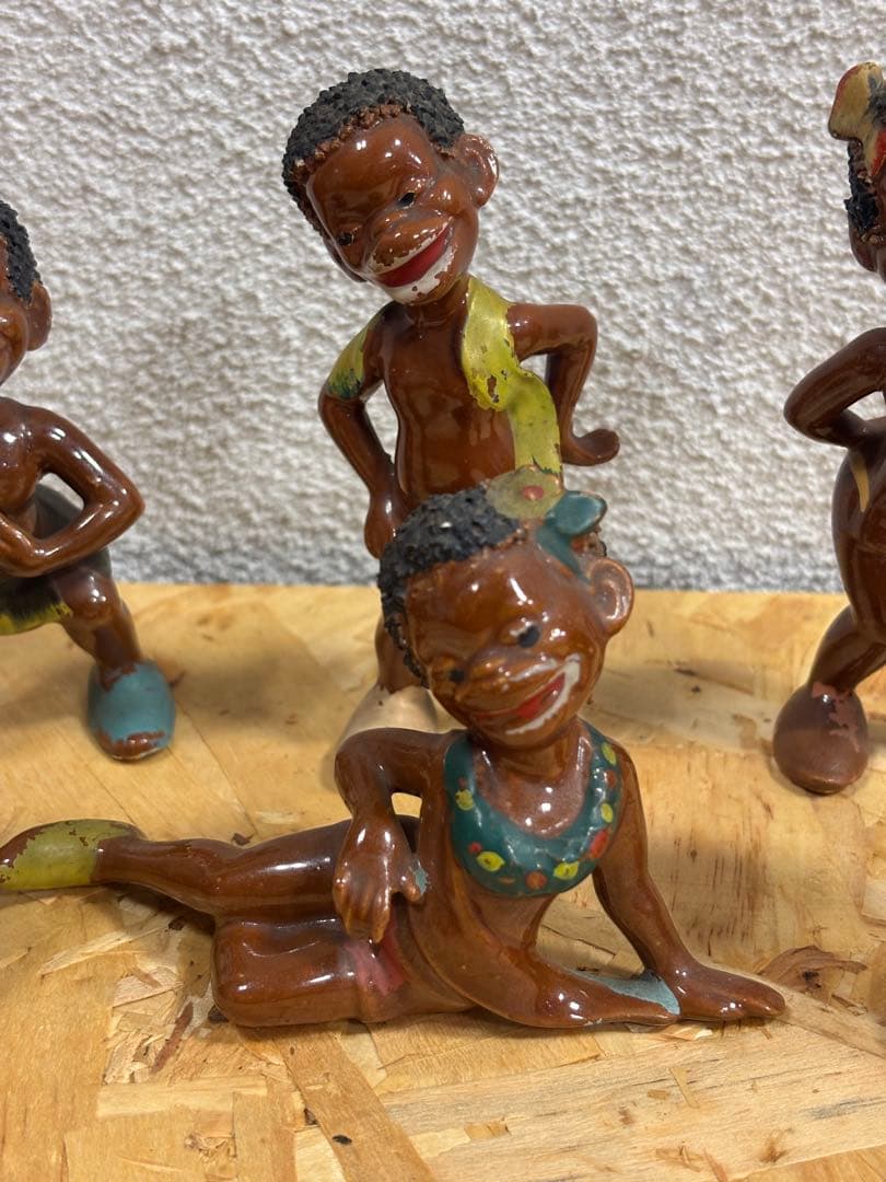 ビンテー ジ アンティーク人形 6体セット陶器