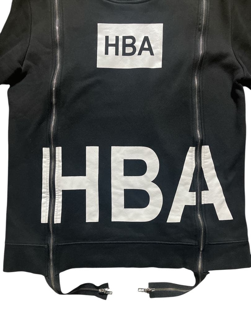 HBA HOOD BY AIR ジップ スカル スウェット XL