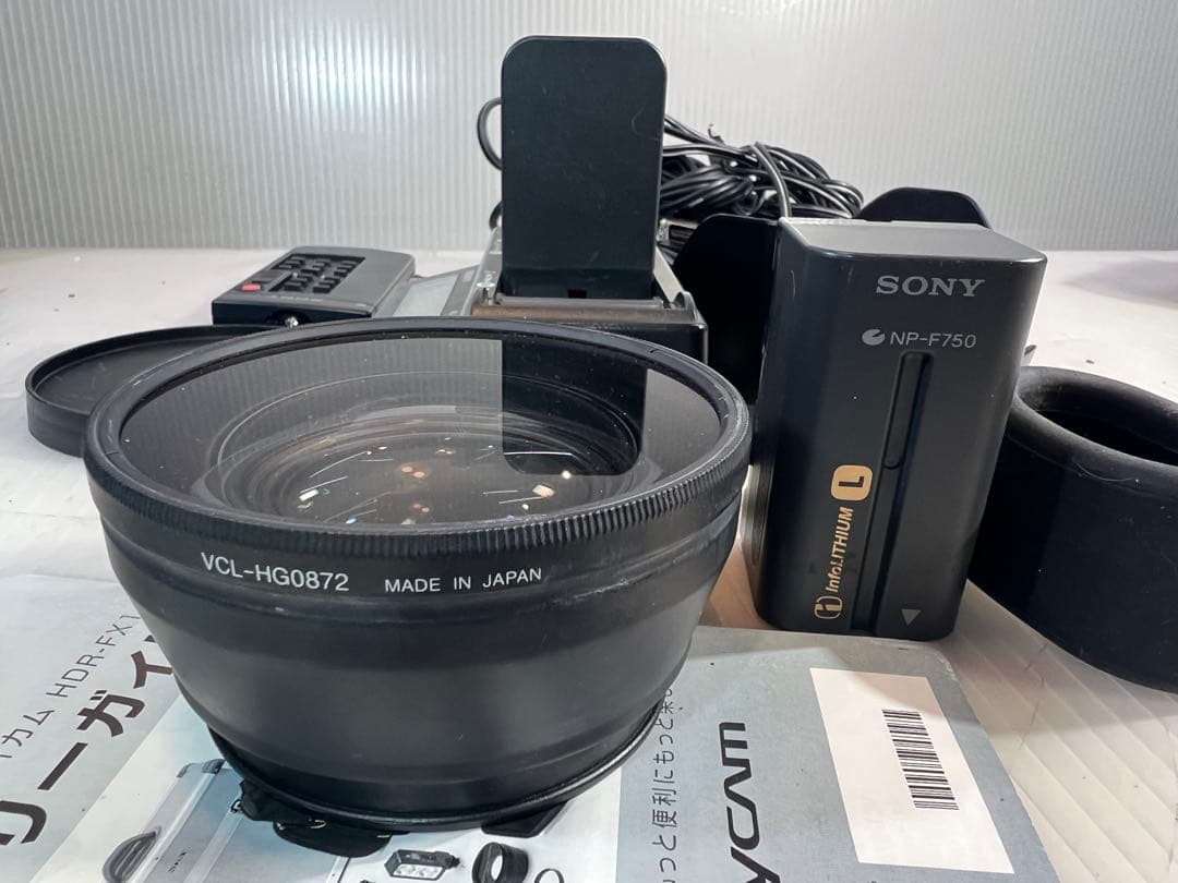 SONY HDV HDR-FX1ビデオカメラ 本体と付属品一式