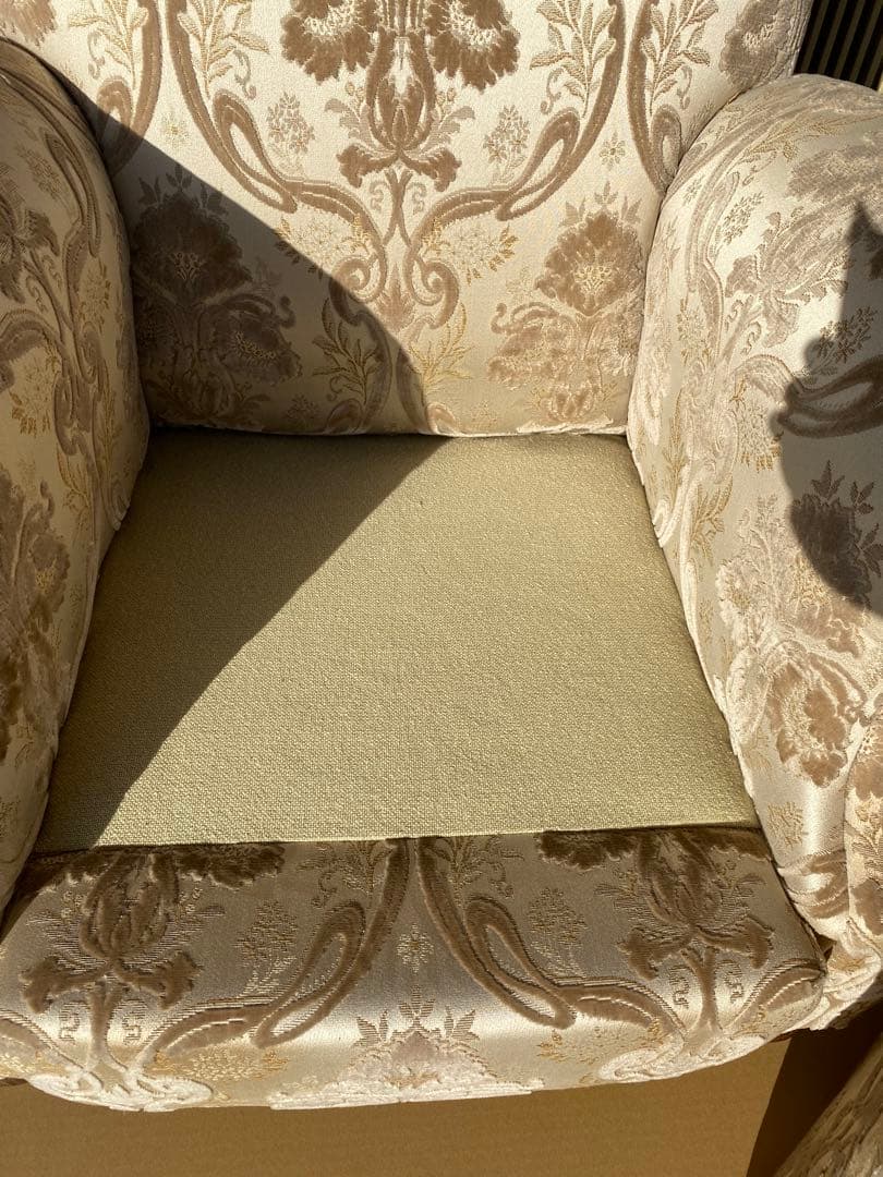 【あーる】【美品】アンティーク　ヴィンテージ　1Pソファー