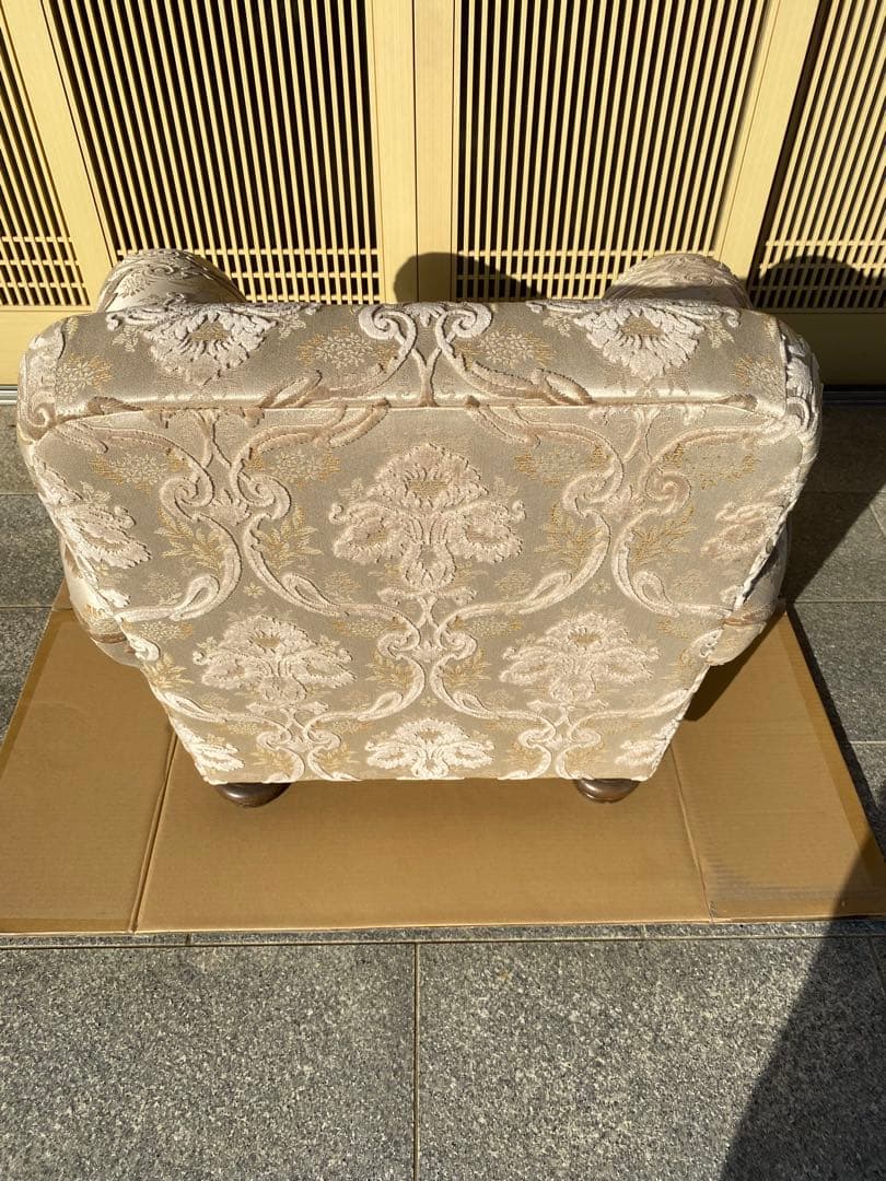 【あーる】【美品】アンティーク　ヴィンテージ　1Pソファー
