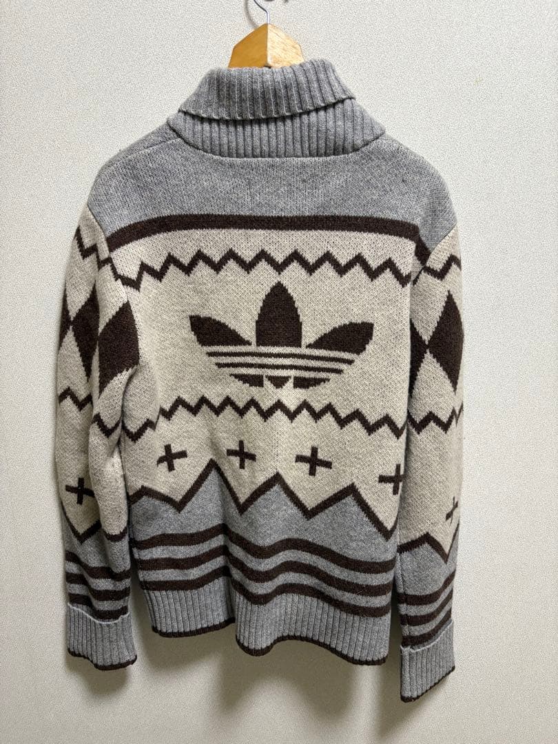 アディダスオリジナルス カウチン　ニット　ジャケット Mサイズ