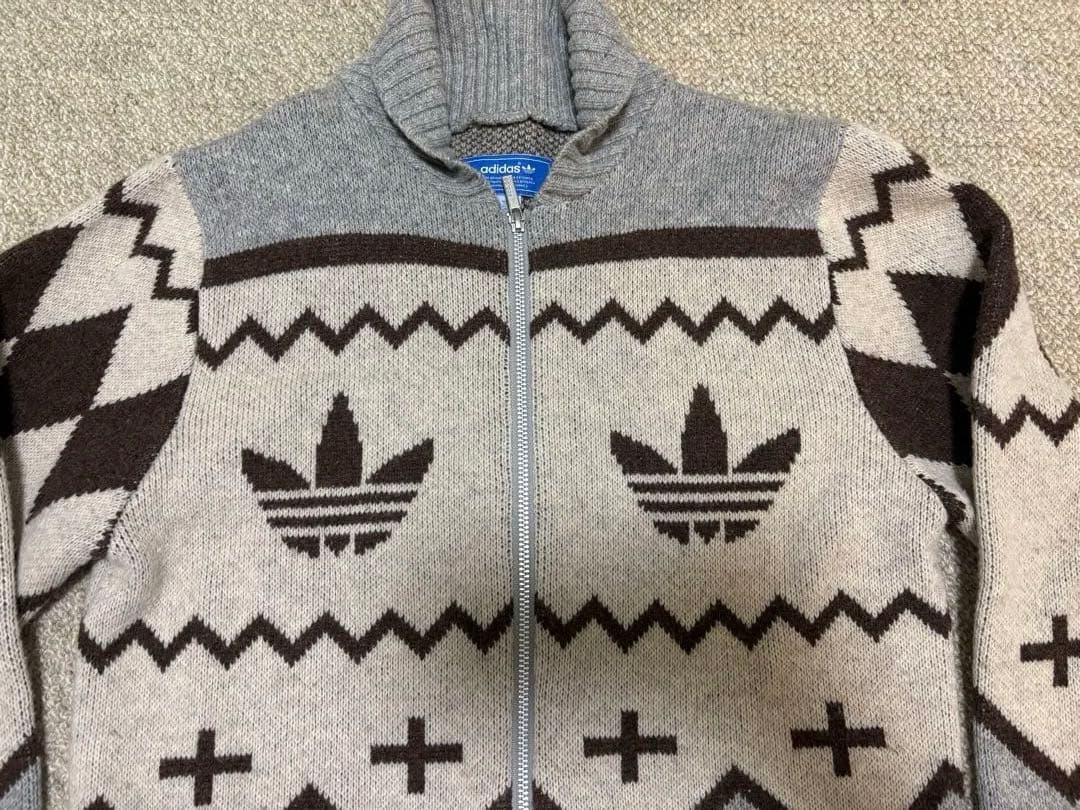 アディダスオリジナルス カウチン　ニット　ジャケット Mサイズ