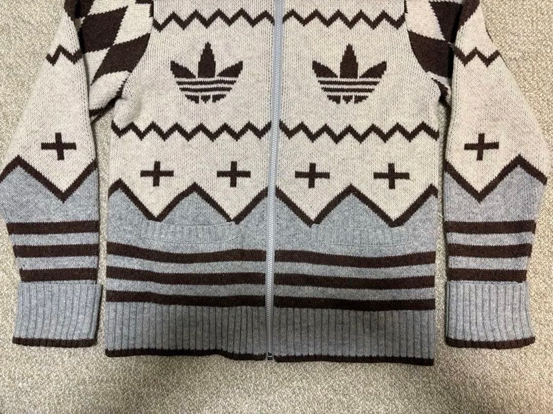 アディダスオリジナルス カウチン　ニット　ジャケット Mサイズ