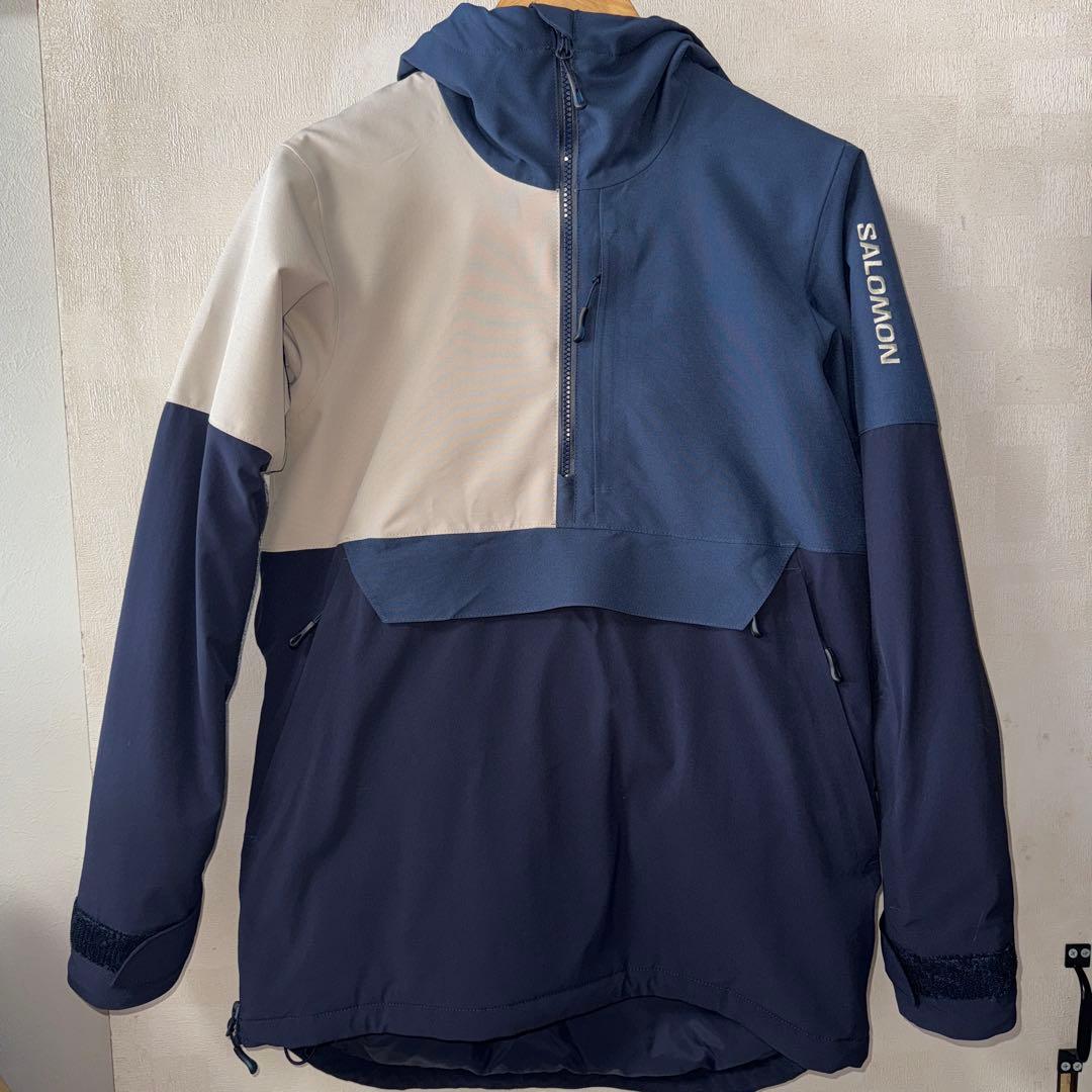 SALOMON NO DRAMAフード付きウェア ネイビー