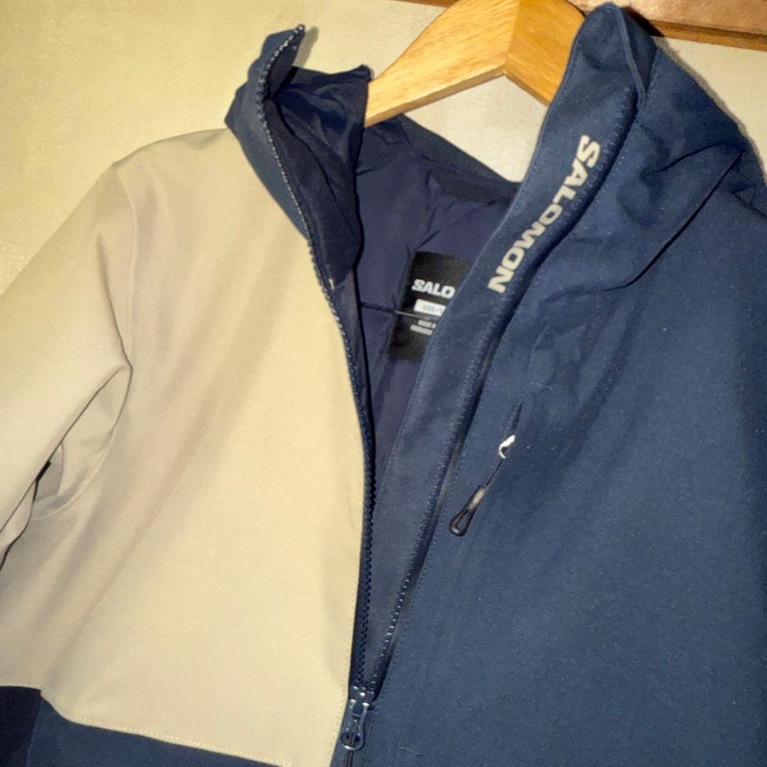 SALOMON NO DRAMAフード付きウェア ネイビー