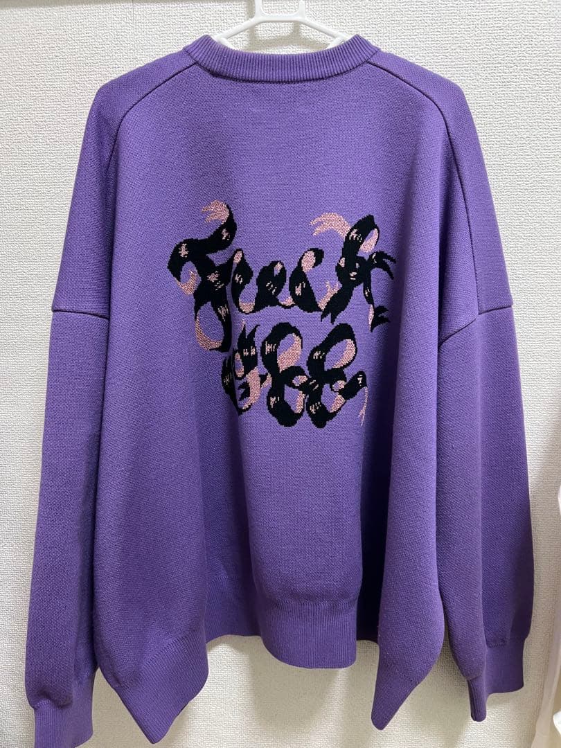 KIDILL パープル ニット スウェット 刺繍