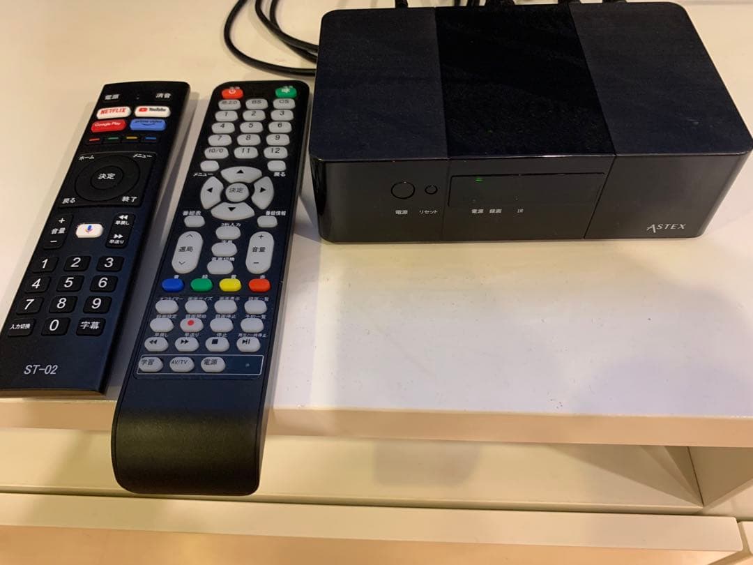 Android 55型 4K HDR対応チューナーレステレビ とWISチューナー