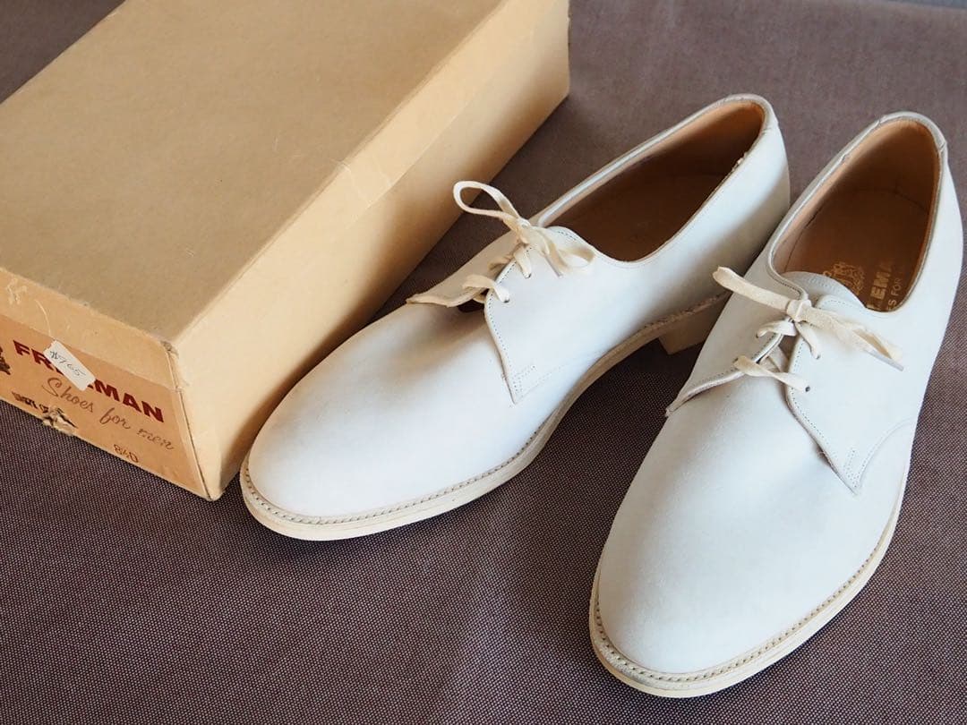 靴 60s Freeman White bucks shoes W/Box