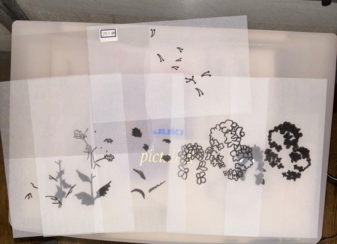 JUKI 刺繍データ作成機 ピクトール ⅢEC-3付属品 美品 可動品