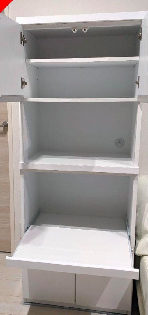 【本日限定価格】小柄さんのためのキッチン収納 食器棚 完成品