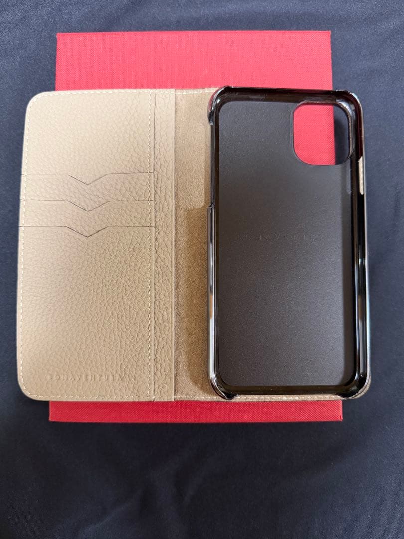 BONAVENTURA グレージュ 手帳型iPhoneケース 11