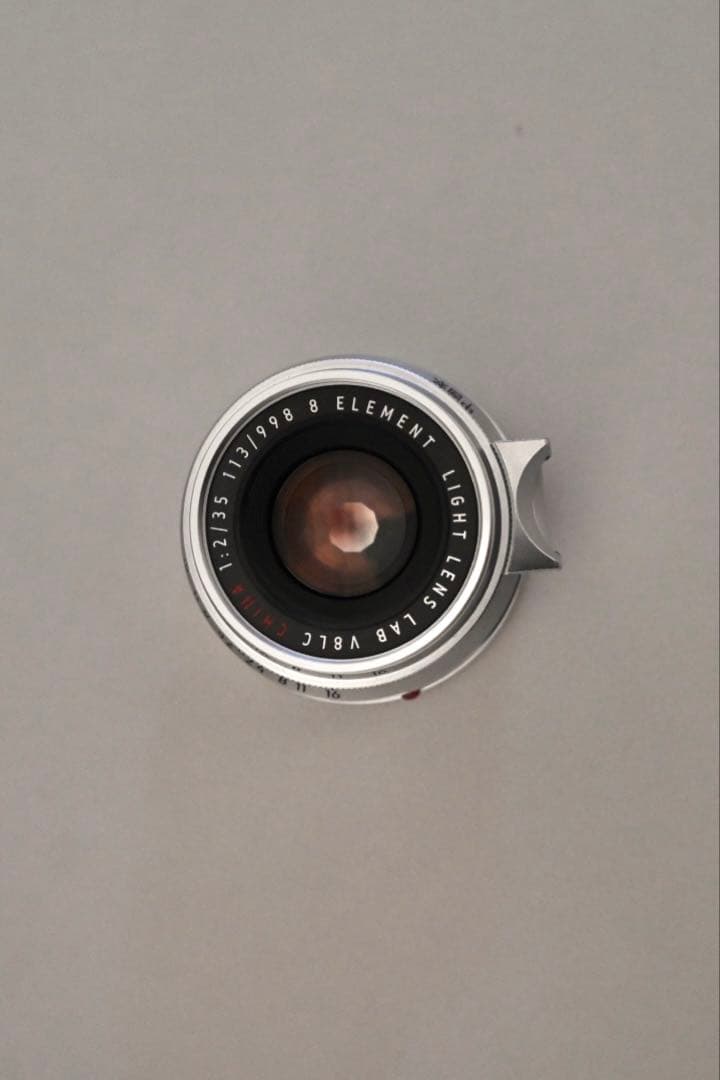 Light lens lab 35mm F2 周八枚 ライカM用 シルバー