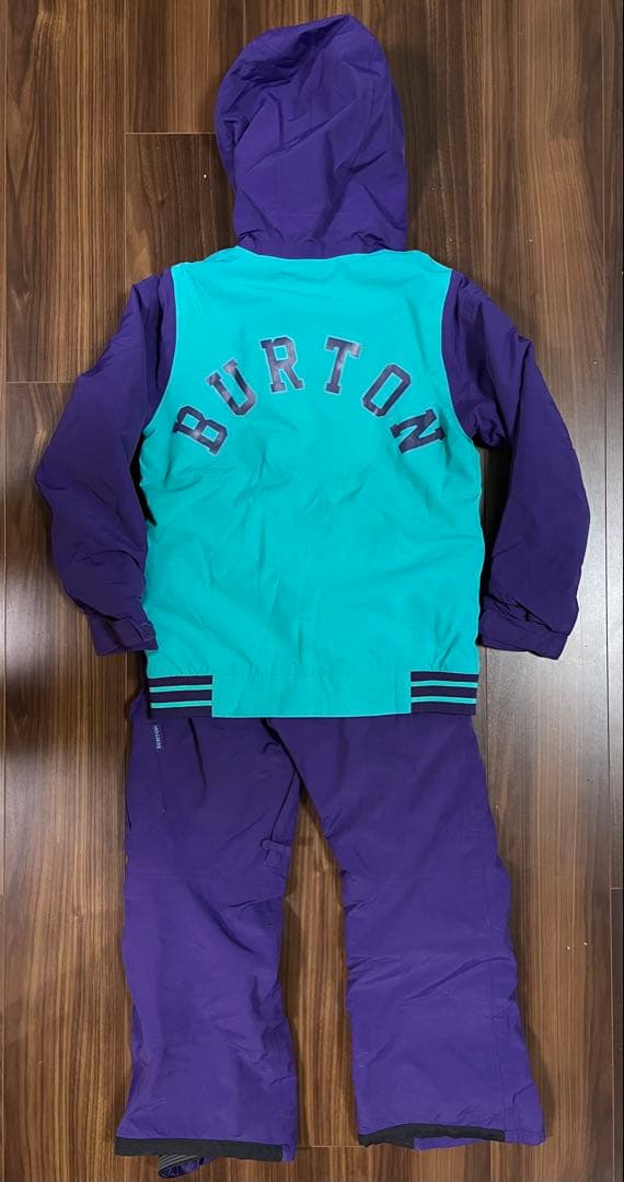 【美品】BURTON バートン キッズ スキーウェア 上下セット XS