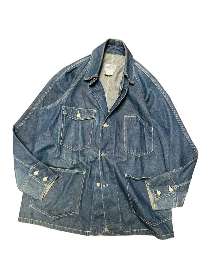 希少濃紺 80s 90s BROOKLYN OVERALL デニム カバーオール