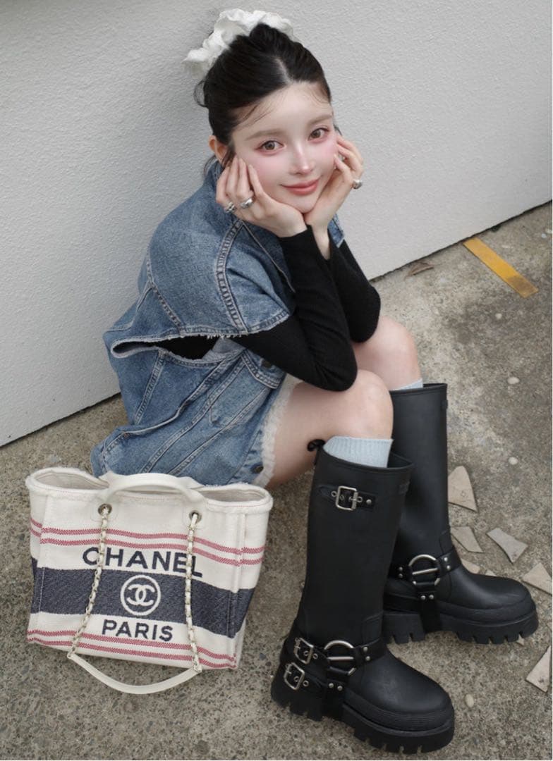 Darich♡新品ハーネスラバーブーツ【Ｓ】