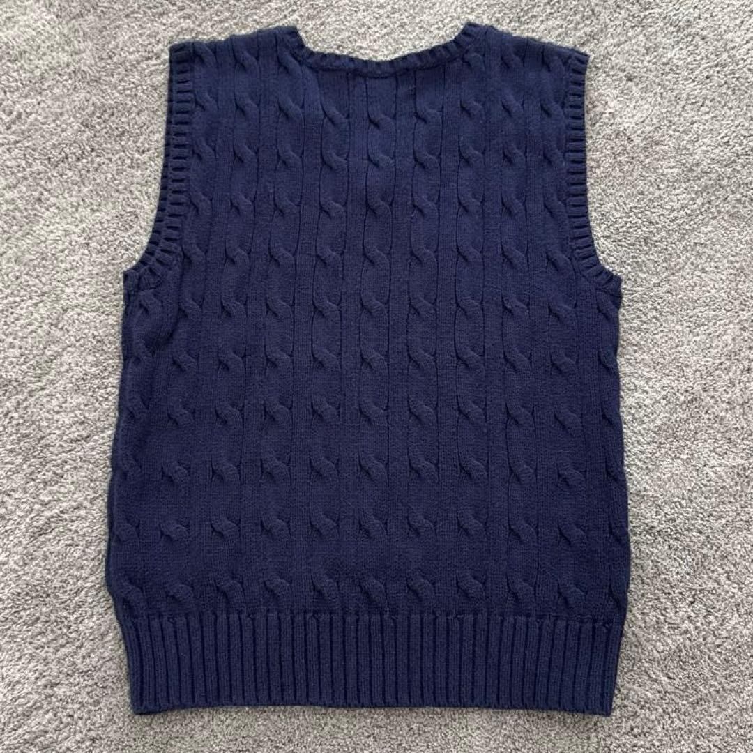 【120】ラルフローレン　キッズフォーマル シャツニットベストパンツ３点セット