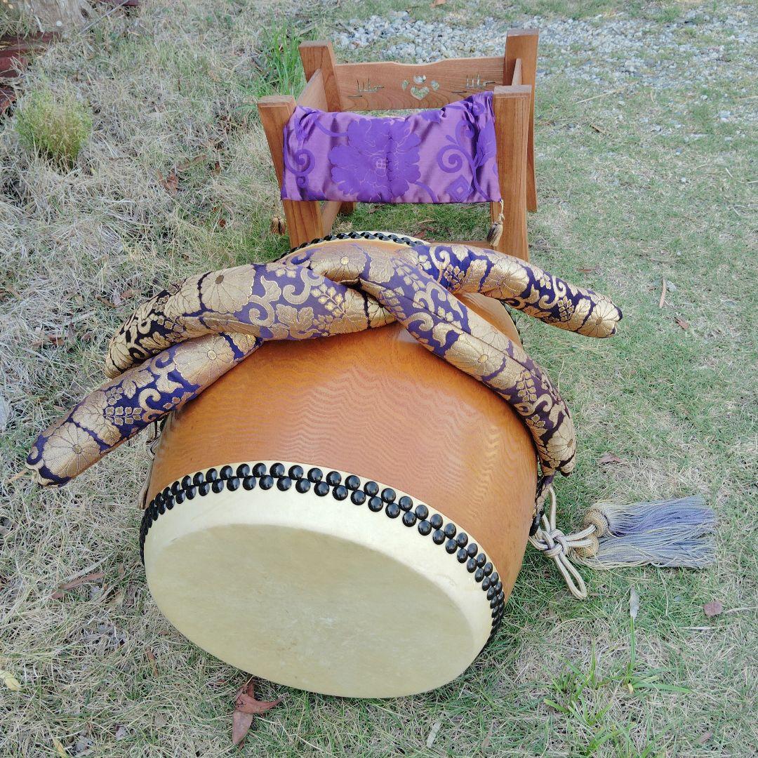 和太鼓 直径約40cm 金色模様