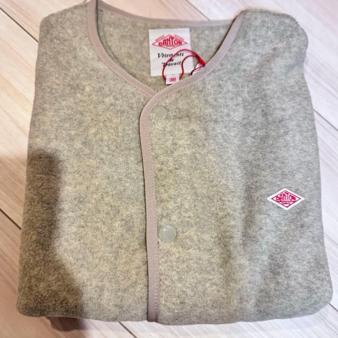 未使用品DANTON(ダントン)フリース カラーレスベスト レディース38