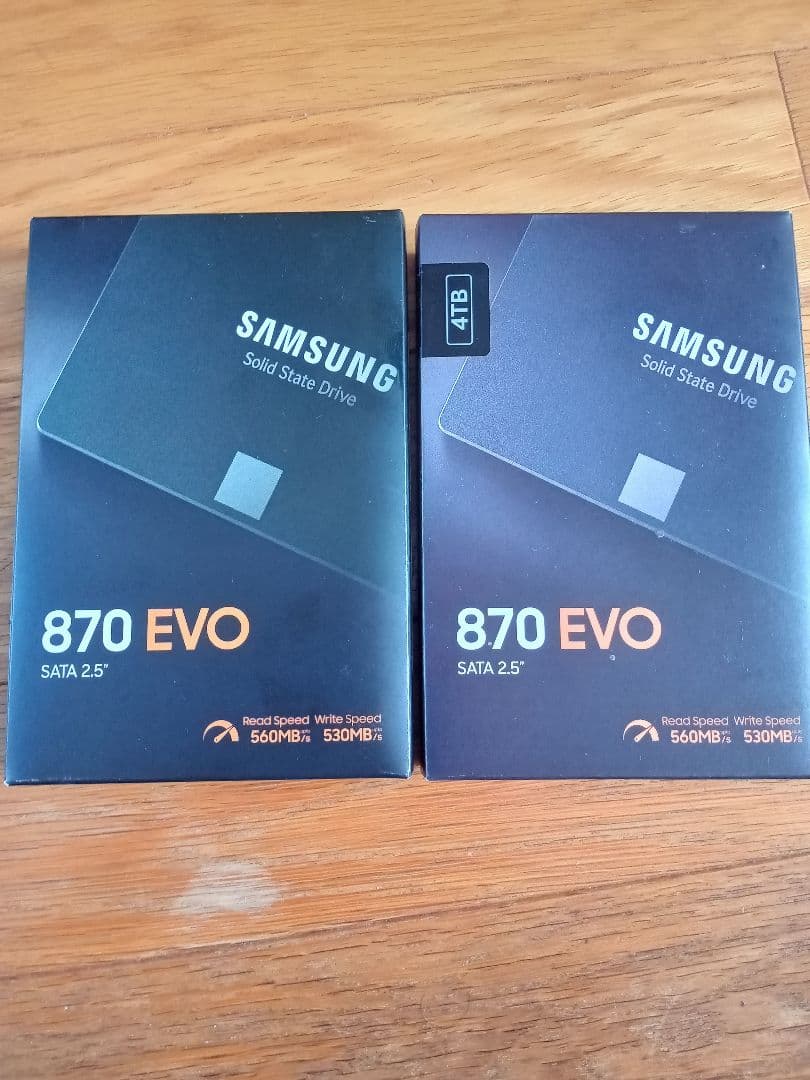Samsung 870 EVO SSD 4TB 2本セット 未使用