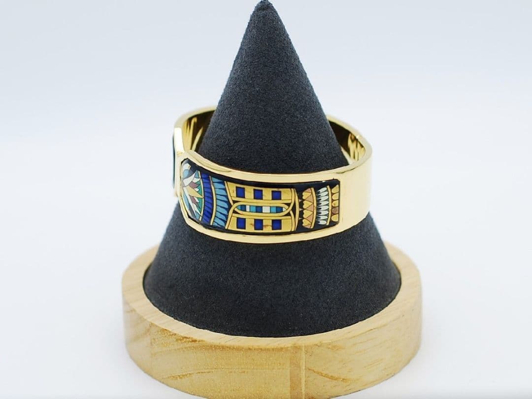 ヴィンテージMICHAELA FREY ミカエラフレイバングル七宝 ブレスレット